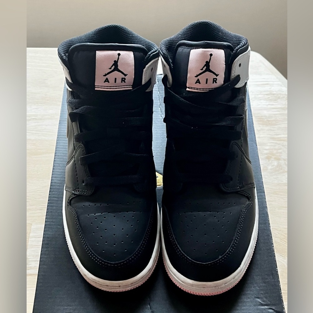 New Jordan 1 Mid Arctic Pink Black (GS)